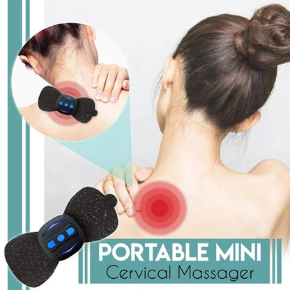 Portable Mini Neck Massager Stickers – Cervical Vertebra Physiotherapy Device