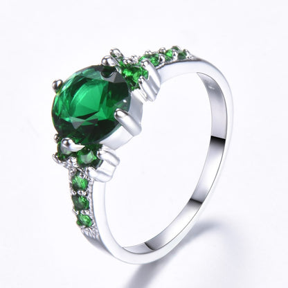 Ring Retro Female Japanese And Korean Purple Zircon Ring Diamond Ring