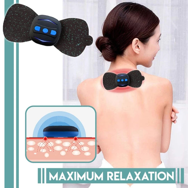 Portable Mini Neck Massager Stickers – Cervical Vertebra Physiotherapy Device