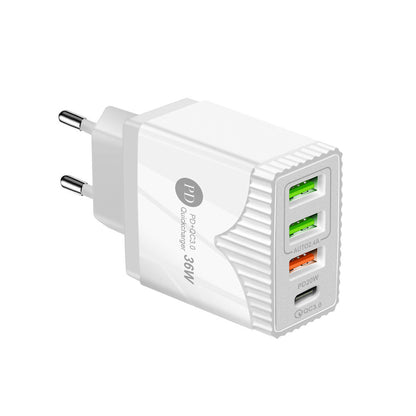 PD36W Fast Charge Charger 5V62A European And American British Standard Charging Plug QC30 Fast Charge Adapter Cross-border Products