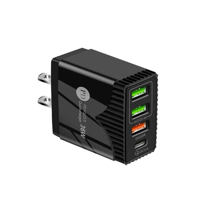 PD36W Fast Charge Charger 5V62A European And American British Standard Charging Plug QC30 Fast Charge Adapter Cross-border Products