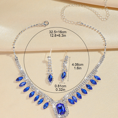 Elegant Banquet Dress Necklace Set for Women | Stylish Luxury Jewelry Suit for Parties & Weddings