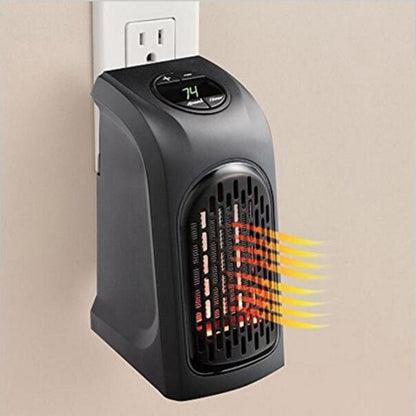 Compact Ceramic Space Heater – Quiet Mini Electric Heater Fan for Home Office Heating