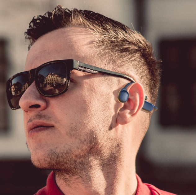 Bone Conduction Wireless Headset – Bluetooth Sport Headphones for Running, Driving & Office Use