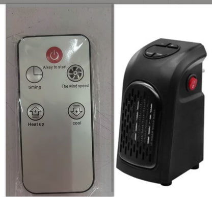 Compact Ceramic Space Heater – Quiet Mini Electric Heater Fan for Home Office Heating