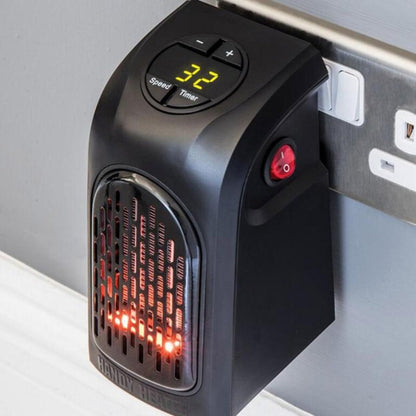 Compact Ceramic Space Heater – Quiet Mini Electric Heater Fan for Home Office Heating